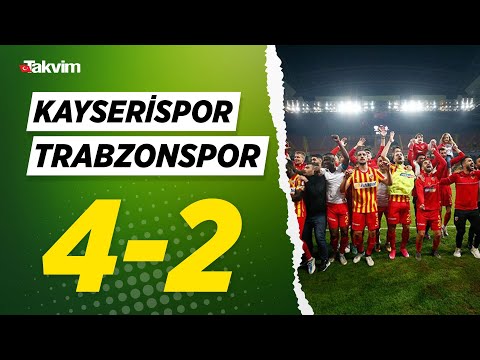SK Kayserispor Kayseri 4-2 Trabzonspor Kulübü Tr...