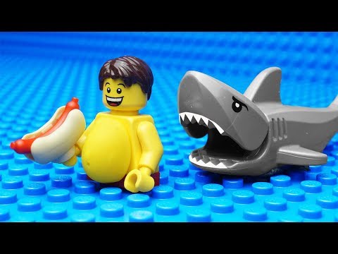 Lego Shark vs Body Building - Gym Fail