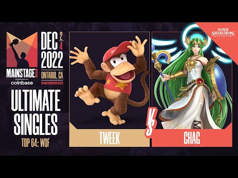Tweek (Diddy Kong) vs Chag (Palutena) - Ultimate Top 64 Winners Quarter-Final  - Mainstage 2022