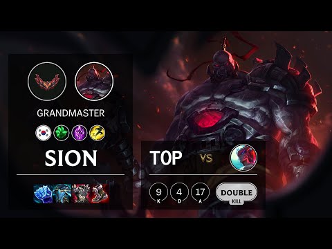 Sion Top vs Yone - KR Grandmaster Patch 12.3