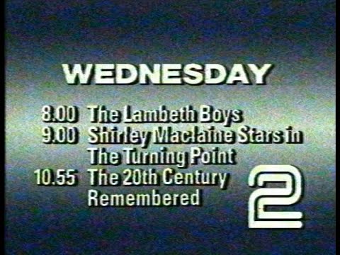 Tuesday 1st January 1985 BBC2 - Deer Hunter - Duck Soup - Marx Brothers - Closedown