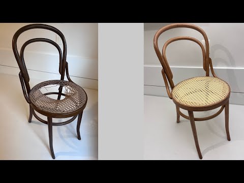 Thonet "N.14 chair" restoration.  Restauração de Cadeira Thonet № 14.