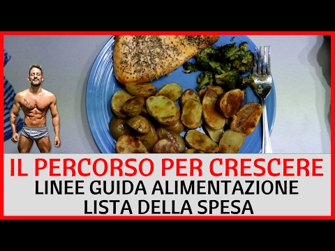 IL PERCORSO PER CRESCERE - ALIMENTAZIONE COSA MANGIARE, Calcolo Macronutrienti e Lista Spesa