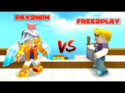 Pay2Win VS Free2Play Player in Bedwars! | Blockman Go Bedwars