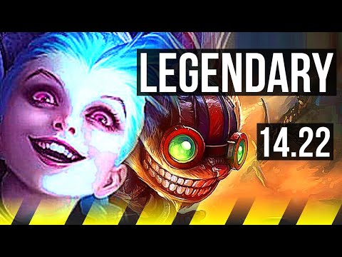 JINX & Thresh vs ZIGGS & Pyke (ADC) | 9/0/3, Legendary | KR Master | 14.22