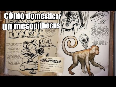 cómo domésticar un mesopithecus fácil y rápido en ark #5(guía para principiantes)