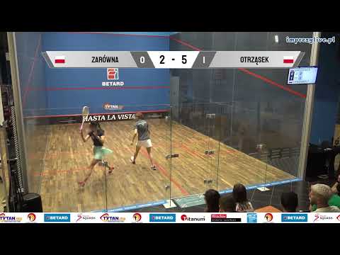 Klaudyna Zarówna - Tola Otrząsek - Betard Drużynowe Mistrzostwa Polski 2023 - półfinał (squash)