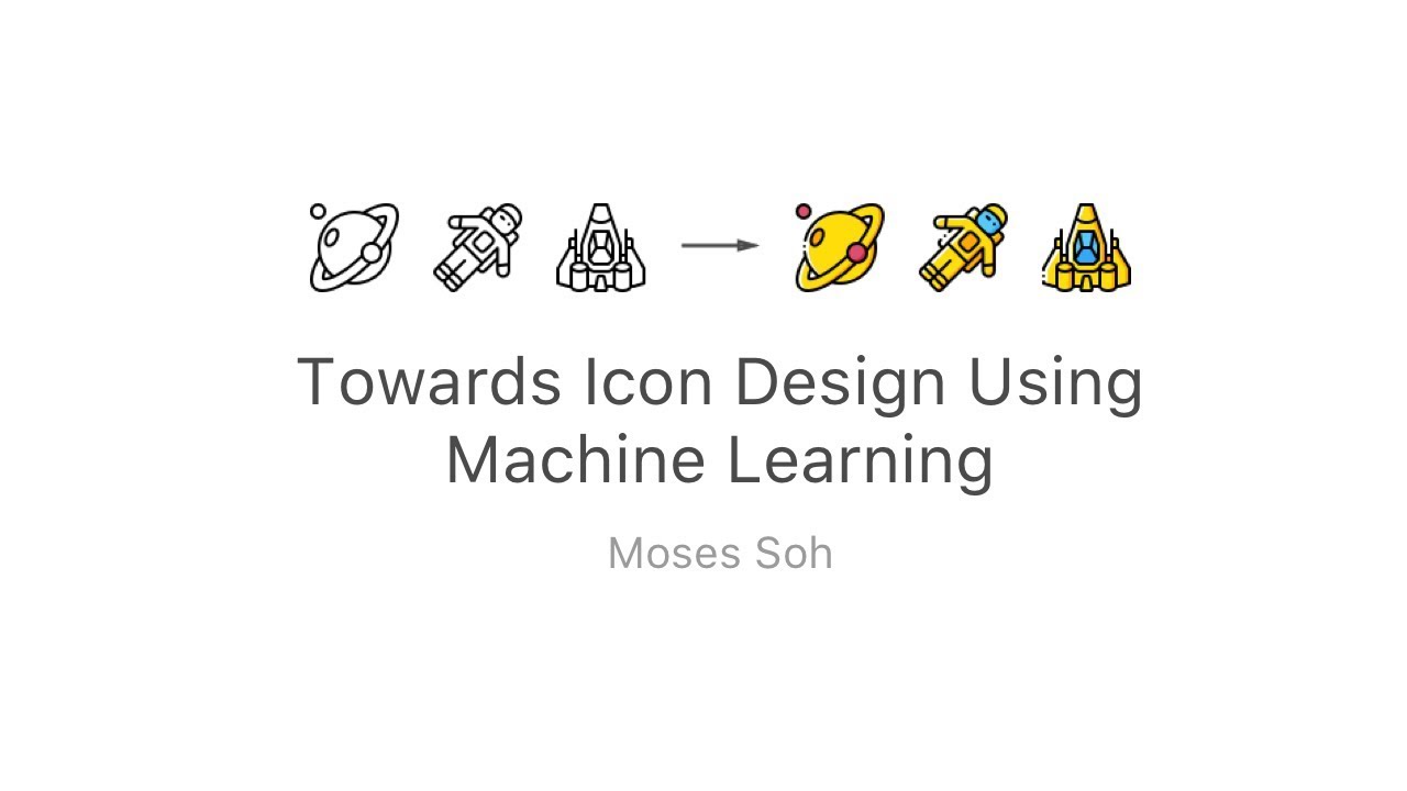 Towards Icon Design with Machine Learning