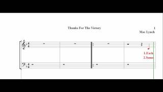 Thanks For the Victory - Soprano