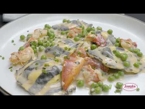 Joseph's Gourmet Pasta - Striped Lobster Ravioli with Peas & Tarragon
