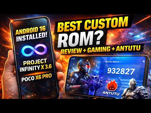Project Infinity X 3.6 - Android 16 on Poco X6 Pro! The BEST Custom ROM? Review + Gaming + Antutu