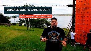 Adrenalina na tirolesa do Paradise Golf & Lake Resort