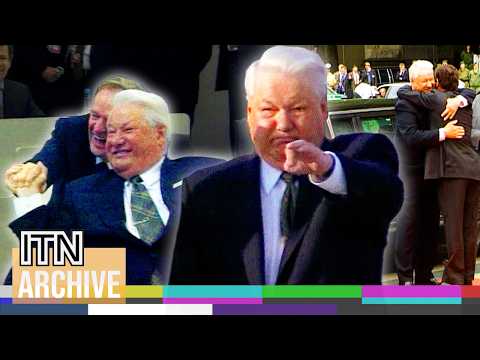 Boris Yeltsin Appears Unsteady at G8 Summit (1999)