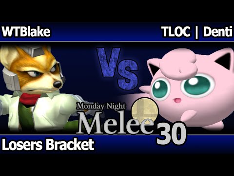 MNM 30 Melee - WTBlake (Fox) vs TLOC | Denti (Jigglypuff) - Losers Bracket