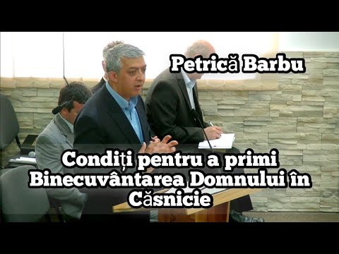 Petrică Barbu-Condiți pentru a primi Binecuvântarea Domnului în Căsnicie.| Cuvânt Deosebit.🕊