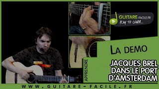 Cover Dans le port d'Amsterdam - Jacques Brel - Tuto Guitare