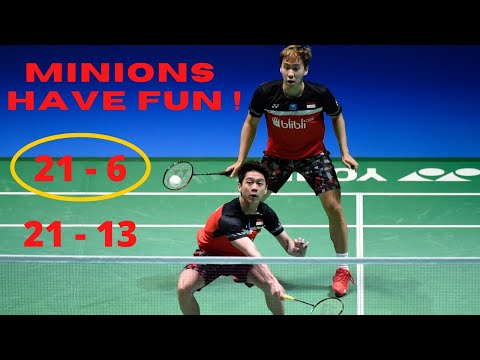 When the Minions have fun during a decisive match - Badminton Trickshot 2021