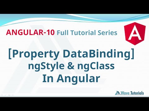 Property Data Binding Ngclass Ngstyle Angular 10 Angular 10 Tutorial Wave Tutorials