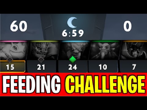 FEEDING CHALLENGE..!! 7 Min 60 Kill Feeding Comeback by Goodwin 7.27c | Dota 2