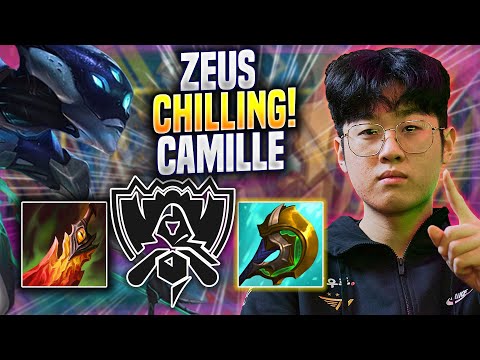 ZEUS CHILLING WITH CAMILLE! - T1 Zeus Plays Camille TOP vs Gangplank! | Bootcamp 2022