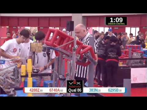 2015 VRC Arts Q86 - 4288Z 6740A vs 383N 6295B - 31 to 42 - VEX Worlds 2015 - Arts Division