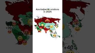 Azerbaijan relations in 2025. #asia #azerbaycan #türkiye #israel #russia #india #pakistan #indonesia