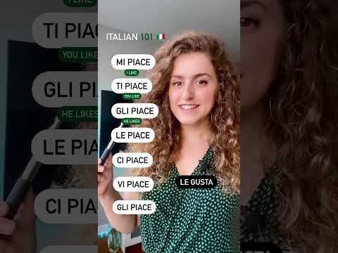 Learn Italian 🇮🇹 - The verb “to like”