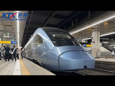 [4K] Korea's Brand-New 320km/h KTX Bullet Train: KTX-CHEONGRYONG Test Ride