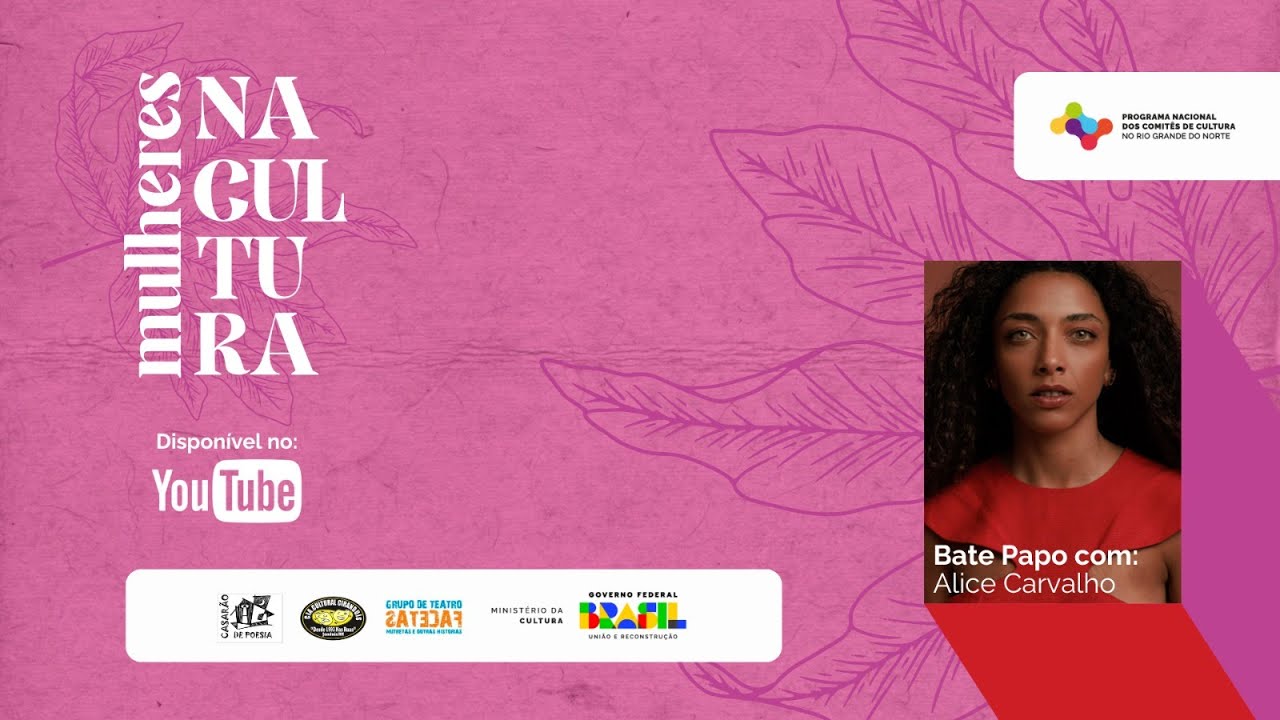 Live Mulheres na Cultura com Alice Carvalho