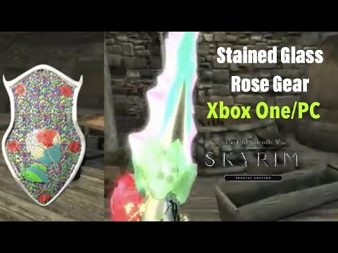 Skyrim SE Xbox One/PC Mods|King Ports- Stained Glass Rose Gear By CatLover84