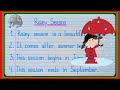 10 Lines On Rainy Season In English Rainy Season Essay I English Essay On Rainy Season A Rainy Day