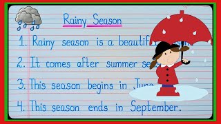 10 Lines On Rainy Season In English/Rainy Season Essay I  English/Essay On Rainy Season/A Rainy Day