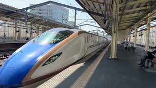 はくたか593号上越妙高行き 高崎駅到着
