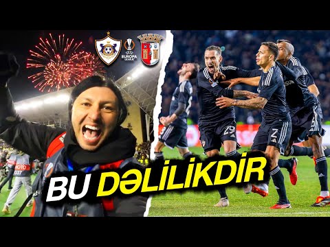 Qarabağ 2:3 Braqa | UEFA Avropa Liqası, pley off | DRAMATİK QƏLƏBƏ | AZARKEŞ GÖZÜ İLƏ