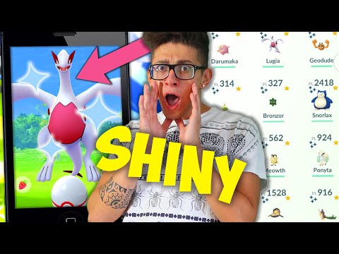 I CAUGHT LUGIA in POKEMON GO!! I'm showing you ALL the new SHINY ones!!