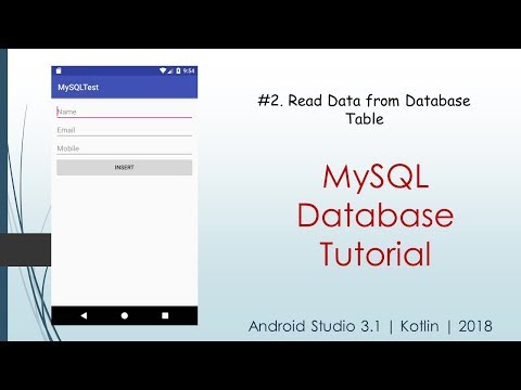 #1. Insert Data into Database Table | MySQL Database Tutorial | Android Studio 3.1 | 2018