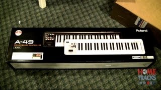 Video thumbnail for Roland A49 USB MIDI Keyboard Unboxing Studio One Install Review by HomeTracks