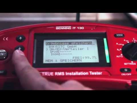 TRUE RMS Installationsprüfgerät BENNING IT 130