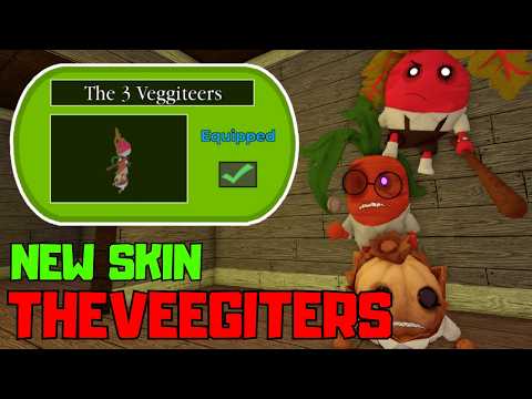 NEW 3 VEGGITEERS SKIN IN PIGGY! (Jumpscare/Showcase) | New Piggy Update