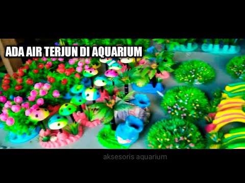 dekorasi air terjun aquarium aqua scape