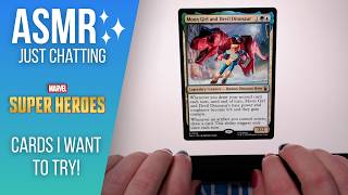 ASMR | Marvel Super Heroes Cards I Want to Try | Magic the Gathering