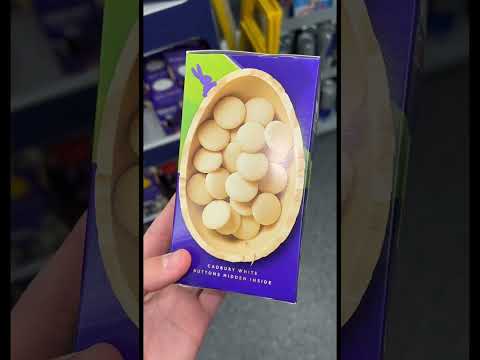 Cadbury dairy milk white buttons 💙 #chocolate #fyp #shorts #foryoupage #easteregg #easter #cadbury