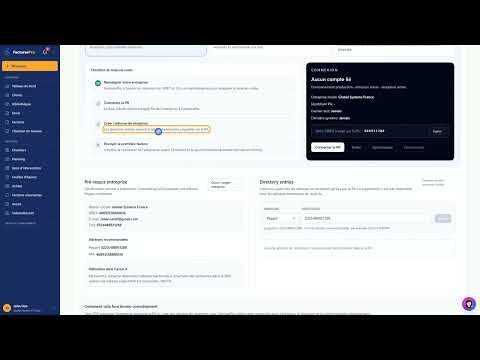 Tutoriel vidéo : Configurer la facturation électronique — Formation FacturesPro