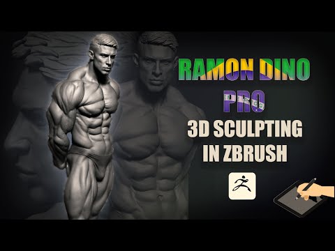 RAMON DINO Pro | Realistic 3D Sculpting in ZBrush – Full Process Timelapse Video