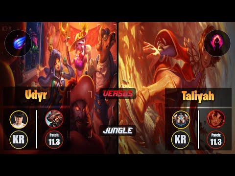 Clid UDYR (Jungle) [Phase Rush] VS TALIYAH - Challenger KR Patch 11.3