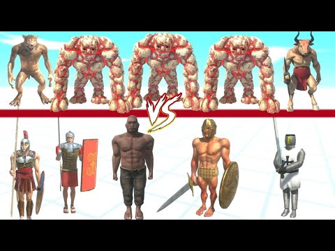 GOLEM BROTHERS AGAINST X5 INFERNALS + X5 FANTASY -  ANIMAL REVOLT BATTLE SIMULATOR