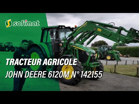 Vidéo tracteur occasion John Deere 6120M - N° 142155