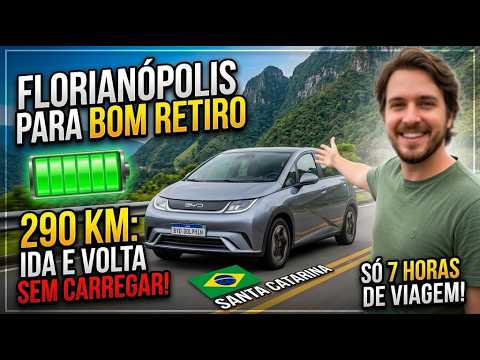 De Florianópolis a Bom Retiro de BYD Dolphin GS: 290 km SEM Recarregar!