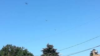 Air Force One arriving in Chicago