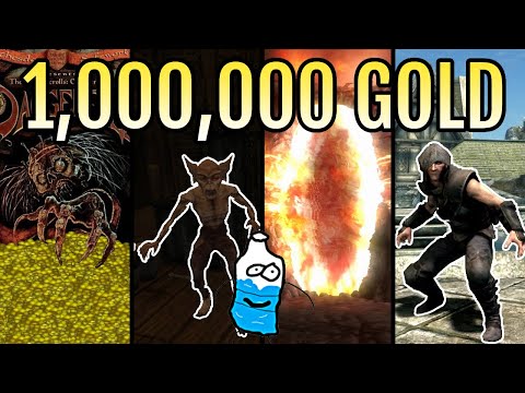 1 MILLION Gold In EVERY Elder Scrolls Game